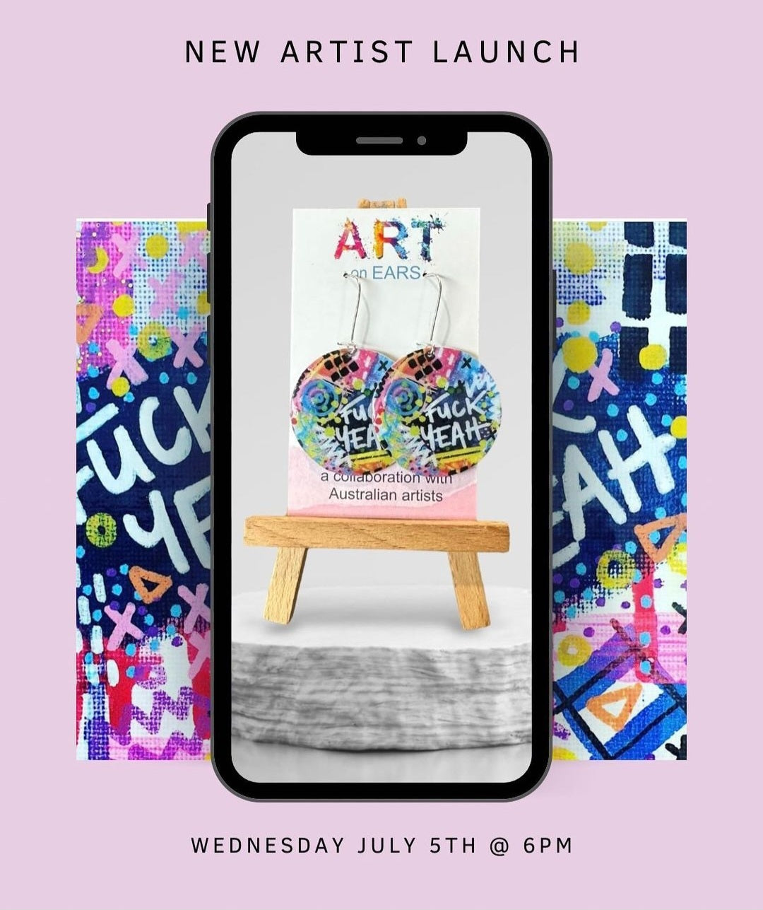 "Art on Ears" Collaboration with Pretty Pods